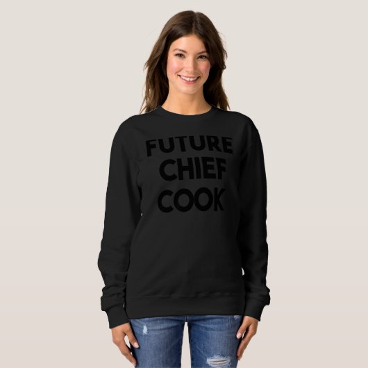 Sweatshirt Futur chef Cook (Devant entier)