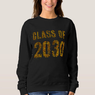 Sweatshirt Futur Classe de Graduation De 2030 Empreinte de lé