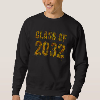 Sweatshirt Futur Classe de Graduation De 2032 Empreinte de lé