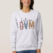 Sweatshirt Futur DVM Docteur en médecine vétérinaire étudiant (Devant)