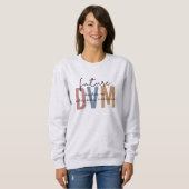 Sweatshirt Futur DVM Docteur en médecine vétérinaire étudiant (Devant entier)