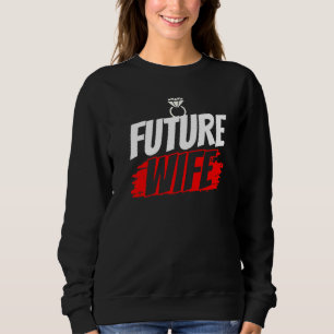 Sweatshirt Futur épouse fête de mariage mignonne enterrement