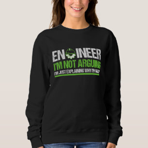 Sweatshirt Futur ingénieur Je ne parle pas de génie