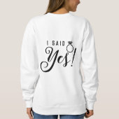 Sweatshirt Futur Mme Bride, Fiancé Fiançailles Cadeau personn (Dos)