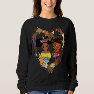 Sweatshirt Futur Mois de l'Histoire Noire Fier Ame Africain