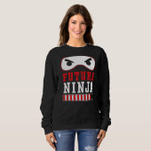 Sweatshirt Futur Ninja Mercenaire Shuriken Kunai Shinobi Ninj (Devant entier)