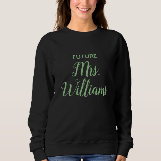Sweatshirt Futur personnalisé Mme Bride Cadeau Fiancée person (Devant)