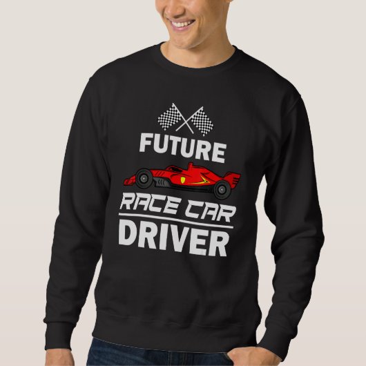 Sweatshirt Futur Pilote De Voiture De Course Pour Enfants Rac (Devant)