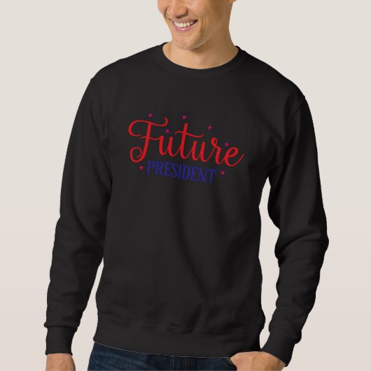 Sweatshirt Futur président américain (Devant)