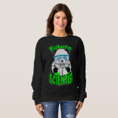 Sweatshirt Futur scientifique Cute Panda Bear Stem Science Ge (Devant entier)
