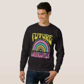 Sweatshirt Future Barrister Bright Retro Rainbow Barristers T (Devant entier)