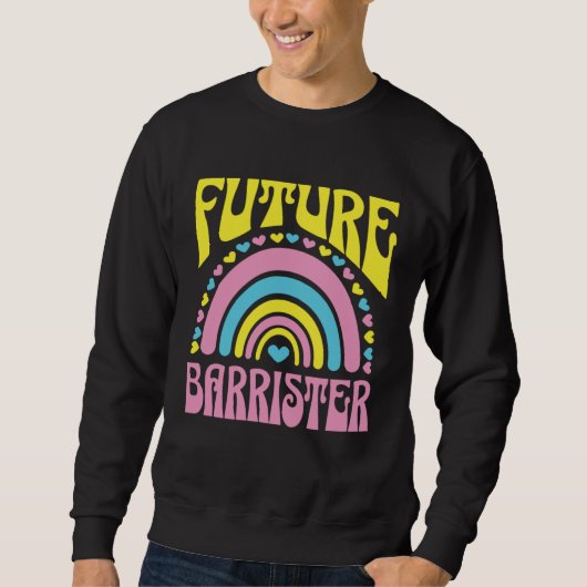 Sweatshirt Future Barrister Bright Retro Rainbow Barristers T (Devant)