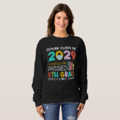 Sweatshirt Future Class Of 2029 I Survived Passed 5th Grade G (Devant entier)