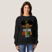 Sweatshirt Future HBCU Grad Afro African Black Girls Kid Futu (Devant entier)