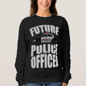 Sweatshirt Future Police Officer Blue Line (Devant)