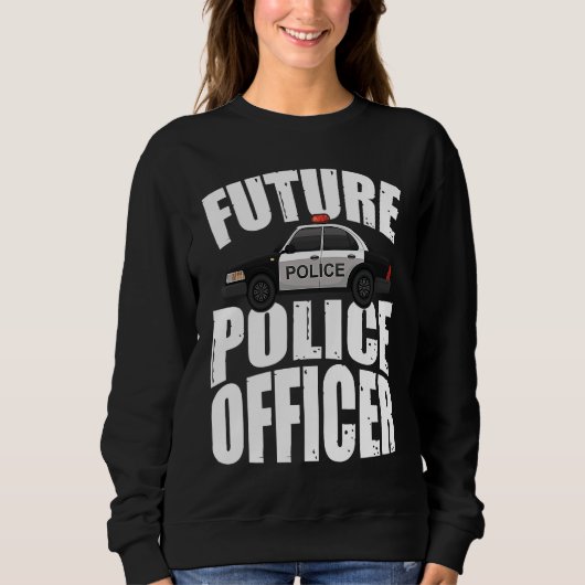 Sweatshirt Future Police Officer Blue Line (Devant)