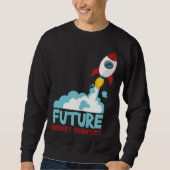 Sweatshirt Future Scientist Science Rocket Ship Kids  Astrona (Devant)