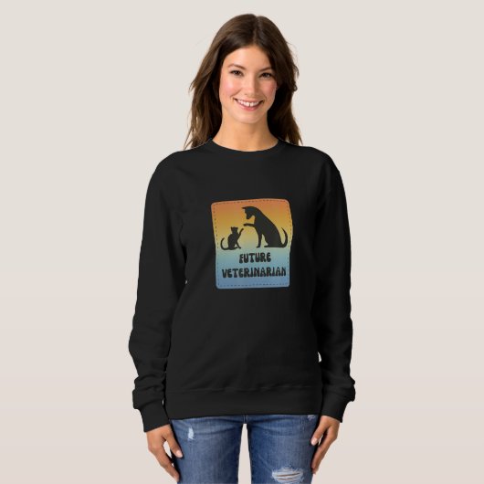 Sweatshirt Future Veterinarian  Fun Vet Student (Devant entier)