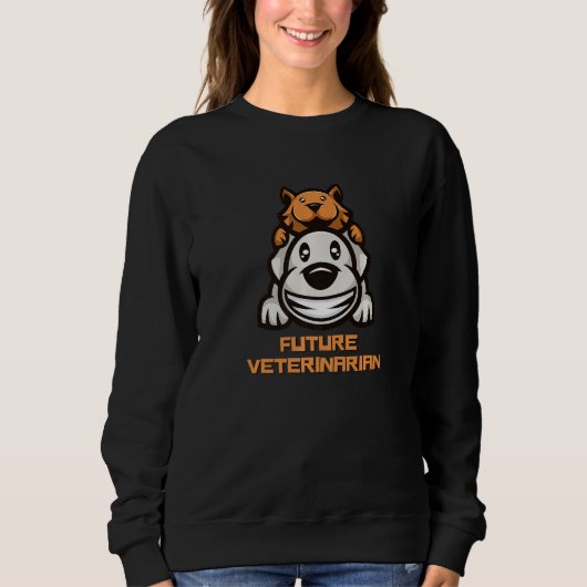Sweatshirt Future Veterinarian Fun Vet Student 2 (Devant)