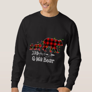 Sweatshirt G-Ma Bear Rouge Pâté famille de pyjama de Noël
