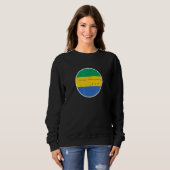 Sweatshirt Gabon Drapeau gabonais fier (Devant entier)