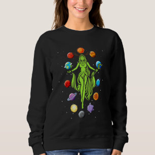 Sweatshirt Gaia Déesse grecque Mère Jour des terres Hippie Na