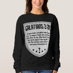 Sweatshirt Galates 220 Saint Paul Bible Verse Jésus Christ
