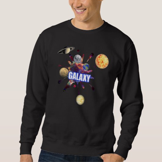 Sweatshirt Galaxie Planète spatiale Nerd Astro Universe (Devant)