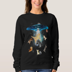 Sweatshirt Galaxy Chat De Ufo Chat Kitten Graphic Propriétair