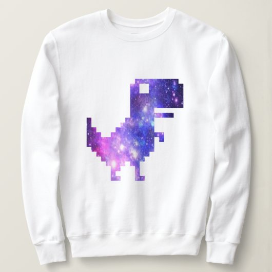 Sweatshirt Galaxy Chrome T-Rex (Design devant)