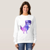Sweatshirt Galaxy Chrome T-Rex (Devant entier)