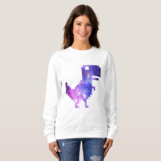 Sweatshirt Galaxy Chrome T-Rex (Devant entier)