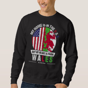 Sweatshirt Gallois American Patriot Heart Est Du Pays De Gall