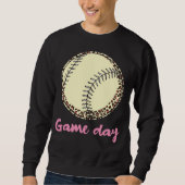 Sweatshirt Game Day Baseball Leopard (Devant)