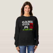 Sweatshirt Game Over No Games Wedding Bachelor Party Premium (Devant entier)