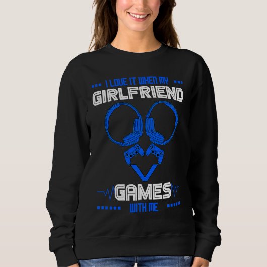 Sweatshirt Gamer Boyfriend Gaming Couple Matching Valentine's (Devant)