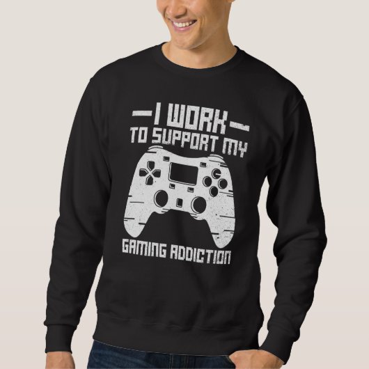 Sweatshirt Gamer En Ligne Pour Un Contrôleur Nerd (Devant)