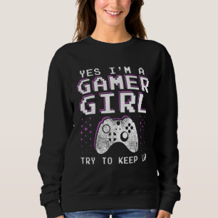 Sweatshirt Gamer Girl Stuff Cadeaux pour Ados - Funny Video G