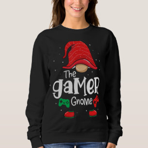 Sweatshirt Gamer Gnome Funny Christmas Matching Family Pyjama