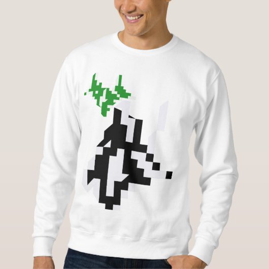 Sweatshirt Gamer Manche longue Athloisirs Minimaliste Pixel (Devant)