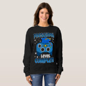 Sweatshirt Gamer Preschool Level Complete Graduation Girls Bo (Devant entier)