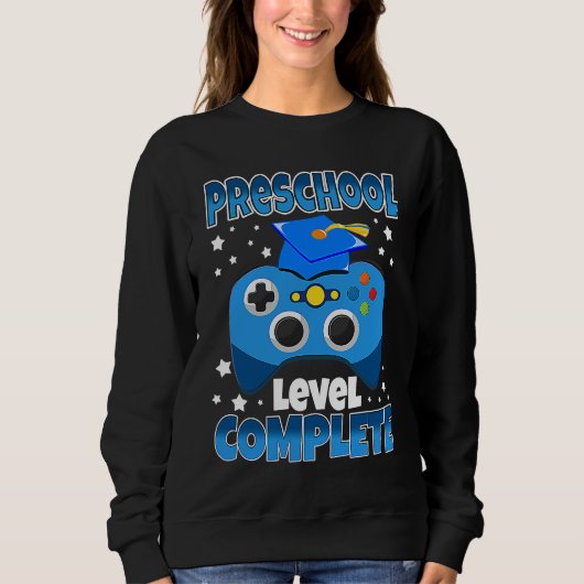 Sweatshirt Gamer Preschool Level Complete Graduation Girls Bo (Devant)