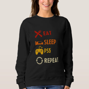 Sweatshirt Gamer Ride Mir Den Contrôleur König Ps5 Con