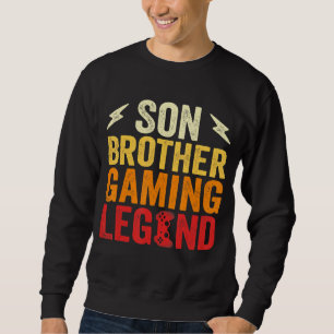 Sweatshirt Gamer Teenage Son Frère Légende du jeu