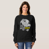 Sweatshirt Gamersaurus Gamer Dinosaur jeu vidéo (Devant entier)