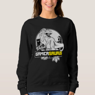 Sweatshirt Gamersaurus Gamer Dinosaur jeu vidéo
