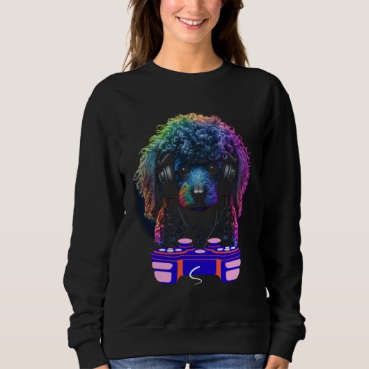 Sweatshirt Gaming Poodle Dog Player Animal Video Gamer  Men K (Devant)