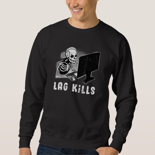 Sweatshirt Gaming quota Skeleton Halloween And Everyday Distr (Devant)