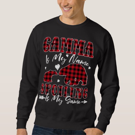 Sweatshirt Gamma Est Mon Nom Spoiling Est Mon Costume De Jeu (Devant)