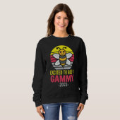 Sweatshirt Gammy 2023   Bee   Grandma   Excited To Be A Gammy (Devant entier)
